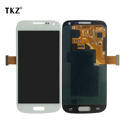 White Gold Cell Phone LCD Display For SAM S4 Mini I9195 Assembly